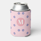 Rafraîchisseur Pour Canette Motif personnalisé de mauvais œil rose avec monogr (Can Dos)