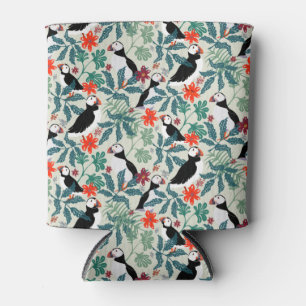 Rafraîchisseur Pour Canette Motif Puffin Beige Chaud