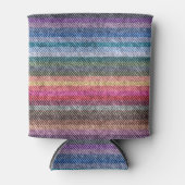 Rafraîchisseur Pour Canette Motif Rainbow Denim (Devant)