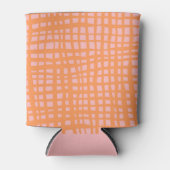 Rafraîchisseur Pour Canette Motif rétro pastel orange et rose (Devant)