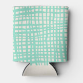 Rafraîchisseur Pour Canette Motif rétro pastel turquoise (Devant)