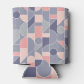 Rafraîchisseur Pour Canette Motif rétro Rose gris sans joint (Dos)