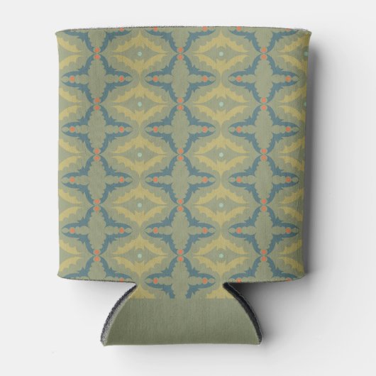 Rafraîchisseur Pour Canette Motif Rétro Vintage Verdâtre (Devant)