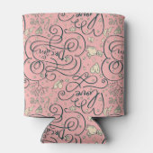 Rafraîchisseur Pour Canette Motif romantique avec Coeurs et Oiseaux (Dos)