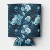 Rafraîchisseur Pour Canette Motif Rose bleu classique (Devant)