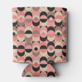 Rafraîchisseur Pour Canette Motif rose moderne du milieu du siècle (Dos)