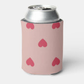 Rafraîchisseur Pour Canette Motif rose Retro Coeur Y2K avec Arrière - plan ros (Can Dos)