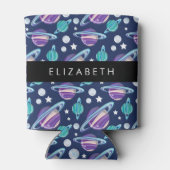 Rafraîchisseur Pour Canette Motif spatial, Planètes, Étoiles, Galaxie, Votre n (Dos)