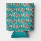 Rafraîchisseur Pour Canette Motif Succulent de Cactus Graphique Abstrait (Devant)