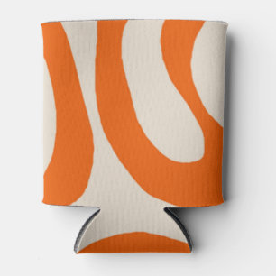 Rafraîchisseur Pour Canette Motif Super de flux de flux de liquide orange Y2K