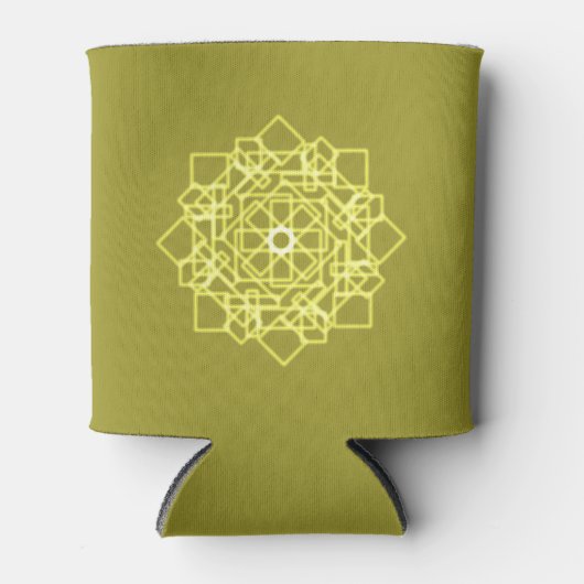 Rafraîchisseur Pour Canette motif thaïlandais carré de design graphique modern (Devant)