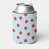 Rafraîchisseur Pour Canette Motif tomate avec pois bleu arrière - plan (Can Dos)