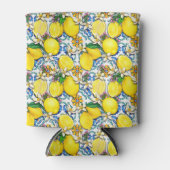 Rafraîchisseur Pour Canette Motif traditionnel méditerranéen aux citrons (Devant)