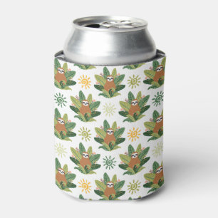 Rafraîchisseur Pour Canette Motif tropical de paresse