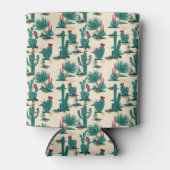 Rafraîchisseur Pour Canette Motif vert et rouge Cactus (Devant)