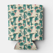 Rafraîchisseur Pour Canette Motif vert et rouge Cactus (Dos)