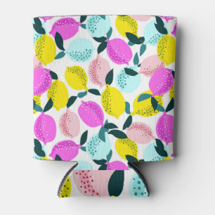Rafraîchisseur Pour Canette Motif Vintage aux citrons à main