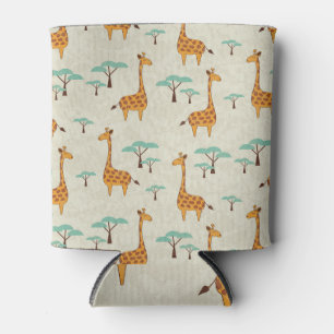 Rafraîchisseur Pour Canette Motif vintage Giraffe.