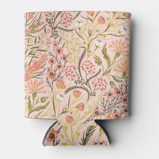 Rafraîchisseur Pour Canette Motif Vintage Pastel Fleurs florales