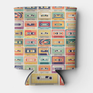 Rafraîchisseur Pour Canette Motif Vintage Retro Cassette Tapes