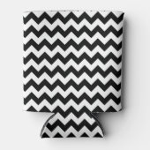 Rafraîchisseur Pour Canette Motif Zigzag noir et blanc, Motif Chevron (Devant)