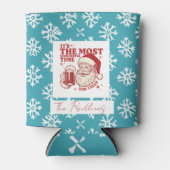 Rafraîchisseur Pour Canette Motifs de Noël noirs (Devant)