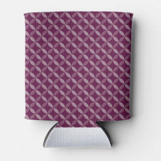 RAFRAÎCHISSEUR POUR CANETTE MOTIFS GÉOMÉTRIQUES VIOLET PRUNE D'AUTOMNE