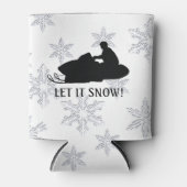 Rafraîchisseur Pour Canette Motoneige laissez-le neiger personnalisé (Devant)