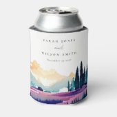 Rafraîchisseur Pour Canette Mountain Country Lilac Fields Mariage paysager (Can Dos)