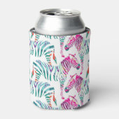 Rafraîchisseur Pour Canette Multicolor Zebra : Fashion Jungle Print. (Can devant)