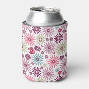 Rafraîchisseur Pour Canette Multicolore ethnique pastel floral transparent