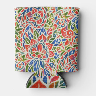 Rafraîchisseur Pour Canette Multicolore Paisley Imprimer Motif Batik