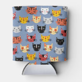 Rafraîchisseur Pour Canette Multiples chats Kitty Motif bleu (Devant)