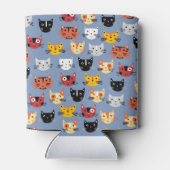 Rafraîchisseur Pour Canette Multiples chats Kitty Motif bleu (Dos)
