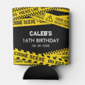 Rafraîchisseur Pour Canette Murder Mystery Party Jaune Ne pas croiser les band (Dos)