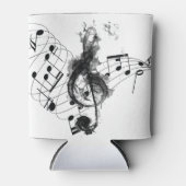 Rafraîchisseur Pour Canette Music Note Design noir et blanc de luxe (Devant)