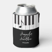 Rafraîchisseur Pour Canette Musiciens créatifs Piano Keys Mariage (Can devant)