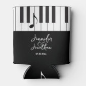 Rafraîchisseur Pour Canette Musiciens créatifs Piano Keys Mariage (Devant)