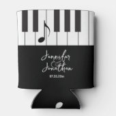 Rafraîchisseur Pour Canette Musiciens créatifs Piano Keys Mariage (Dos)