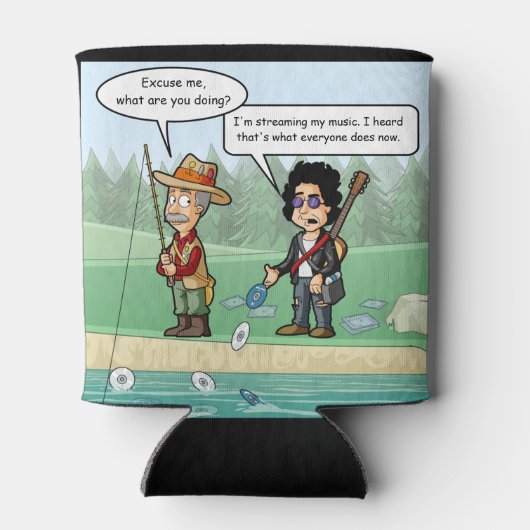 Rafraîchisseur Pour Canette Musique Diffusion Funny Pun Can Cooler (Dos)