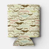 Rafraîchisseur Pour Canette Mustache motif, style rétro 4 (Dos)