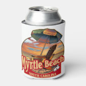 Rafraîchisseur Pour Canette Myrtle Beach SC Beach Design de scène (Can devant)