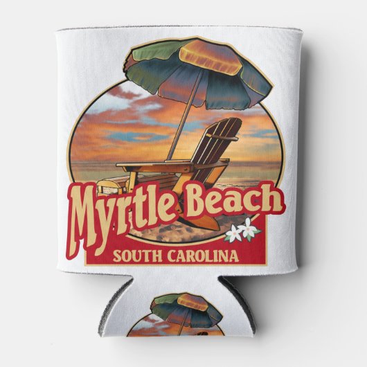 Rafraîchisseur Pour Canette Myrtle Beach SC Beach Design de scène (Devant)