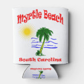 Rafraîchisseur Pour Canette Myrtle Beach SC Palm Tree Water Design (Dos)