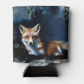 Rafraîchisseur Pour Canette Mysterious Fox dans le Portrait de Woods (Devant)