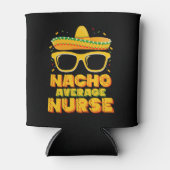 Rafraîchisseur Pour Canette Nacho Moyenne Infirmière Cinco De Mayo Famille Cor (Devant)