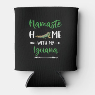 Rafraîchisseur Pour Canette Namaste Maison Avec Mon Iguana Drôle Iguana Iguana