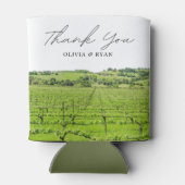 Rafraîchisseur Pour Canette Napa Winery Wedding Favoriser Custom (Dos)