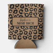 Rafraîchisseur Pour Canette "Nash Bach" empreinte de léopard peut refroidir (Devant)