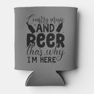 Rafraîchisseur Pour Canette Nashelorette "Country Music and Beer" Can Cooler